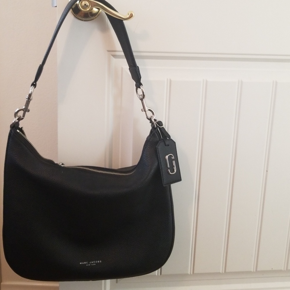 Brand new Marc Jacobs black pebbled leather Hobo
